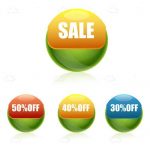 Sale and discount buttons